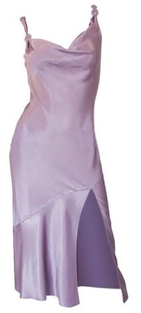 metallic purple gown