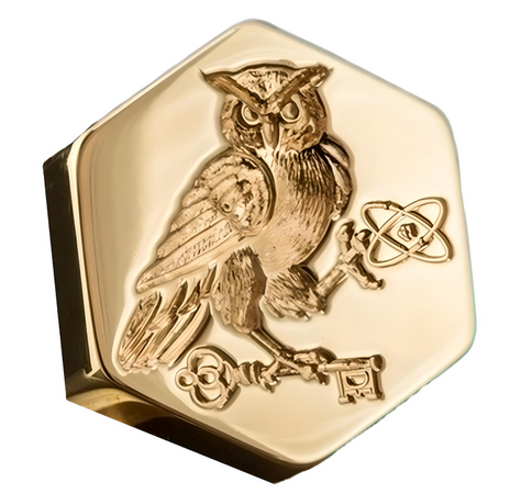 Gold Wise Owl Signet