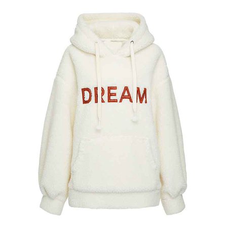 JORMA Patches Embellished Shearling Hoodie