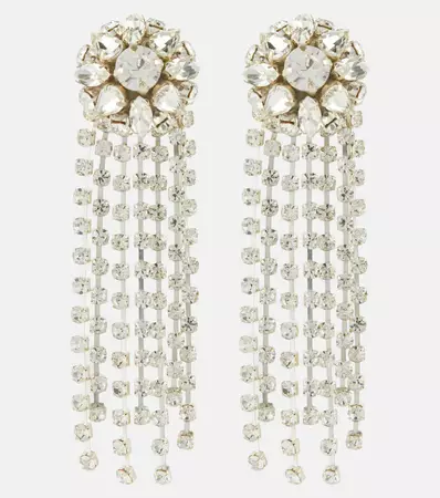 Oscar de la Renta - Crystal-embellished earrings | Mytheresa