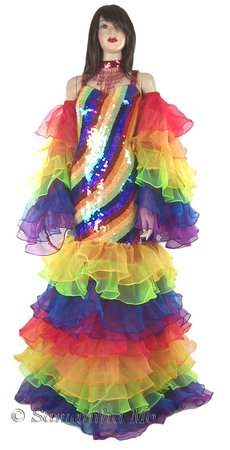 Rainbow Ruffle Dress 1