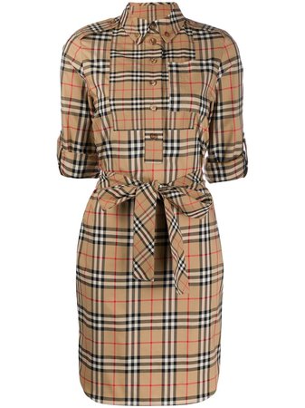 Burberry Vintage Check Shirt Dress Ss20 | Farfetch.com