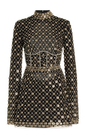 Cucculelli Shaheen Embellished Tulle Mini Dress