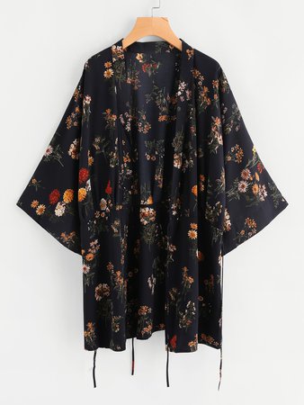 Botanical Print Kimono