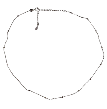 necklace, silver