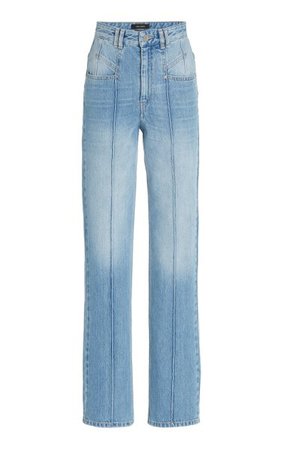 Niroka Rigid High-Rise Straight-Leg Jeans By Isabel Marant | Moda Operandi