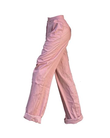 pink linen trousers