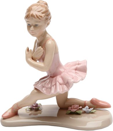 Amazon.com: Cosmos Gifts 20863 Ballerina in Pink with Knee Down Ceramic Figurine, 4-1/2-Inch: Gateway