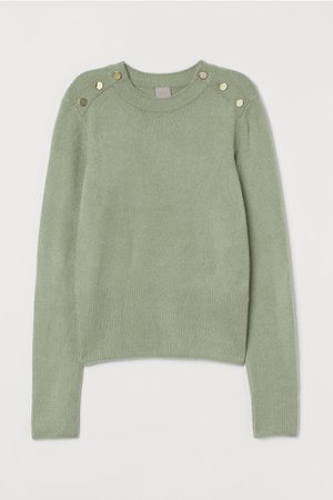 Fine-knit Sweater - Light green - Ladies | H&M US