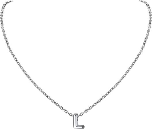 Pure Silver Initial Necklace For Women S925 Cute Small Letter A Necklace : Amazon.ca: Clothing, Shoes & Accessories