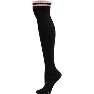 Black Socks With Pink Trim