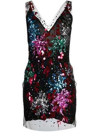 Faith Connexion Rainbow Sequin Embellishment Mini Dress - Farfetch