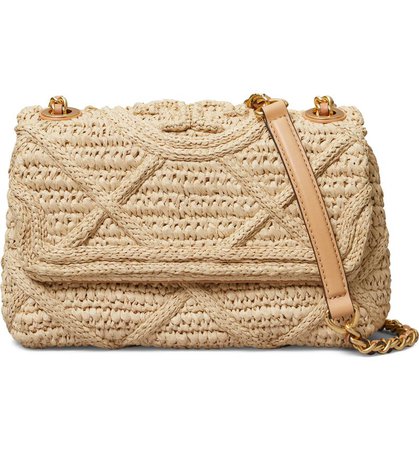 Tory Burch Flemming Small Straw Convertible Shoulder Bag | Nordstrom