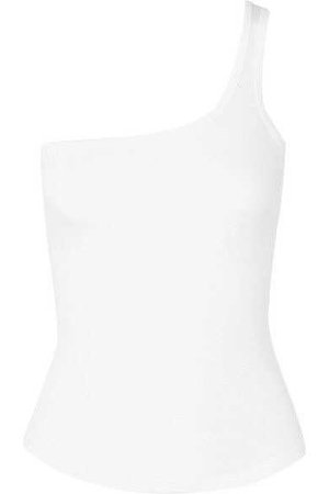 The Line By K - James One-shoulder Cotton-jersey Top - White
