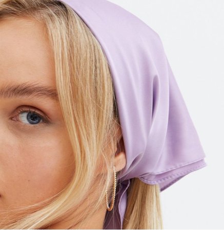 lilac headscarf