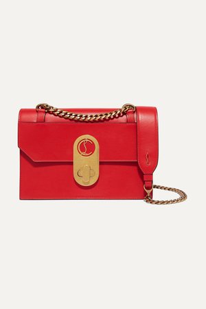 Red Elisa small leather shoulder bag | Christian Louboutin | NET-A-PORTER