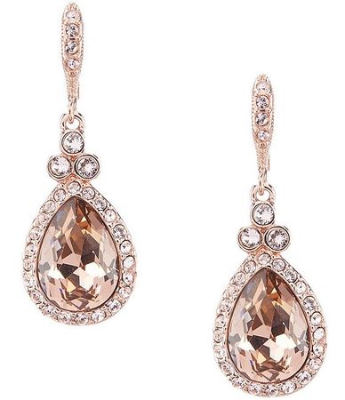Givenchy Crystal Pear Drop Leverback Earrings | Dillard's