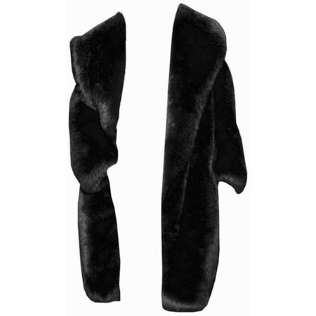 *clipped by @luci-her* Black Fur Trench Coat