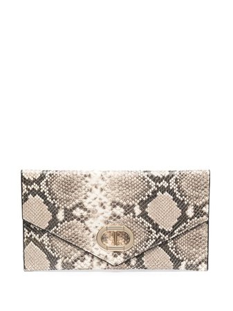 Shop brown & neutral Dee Ocleppo snakeskin effect envelope clutch with Express Delivery - Farfetch