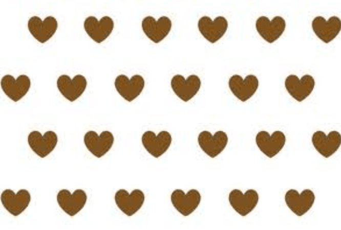 brown hearts