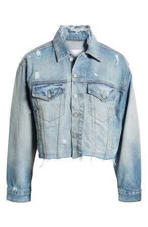 Boyish Jeans The Harvey Raw Hem Denim Jacket | Nordstrom