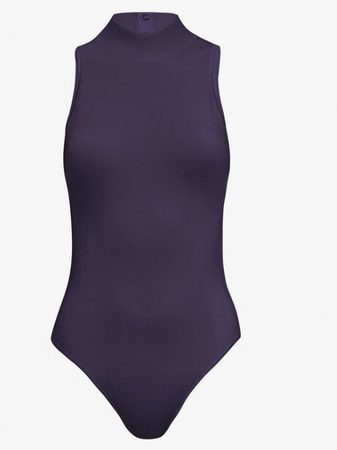 purple bodysuit