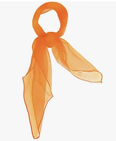 orange neck scarf