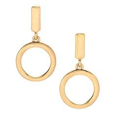 Gold hoop/circle earrings