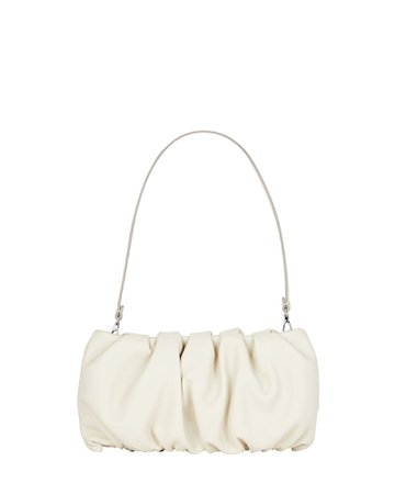 STAUD Bean Ruched Leather Bag | INTERMIX®