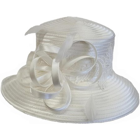 Satin Ribbon Wedding Dress Tea Party Hat