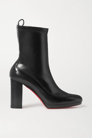 Christian Louboutin | Contrevent 100 leather sock boots | NET-A-PORTER.COM