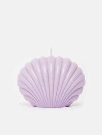 Lilac Soy Wax Shell Candle | Summer Morning Studios | Skinnydip London