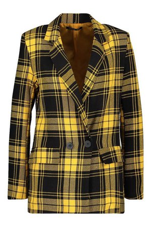 Tartan Suit Jacket | Boohoo