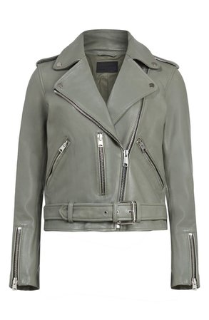 AllSaints Balfern Leather Biker Jacket | Nordstrom