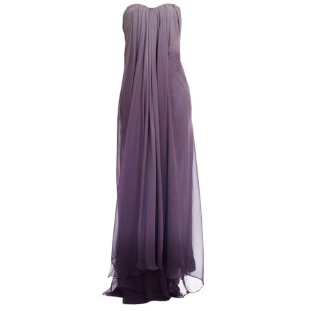 McQueen Purple gown, Autumn/Winter 2004 For Sale at 1stDibs | purple gown 2004