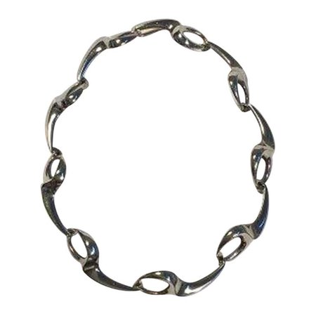 Bent Knudsen Sterling Silver Necklace For Sale at 1stDibs