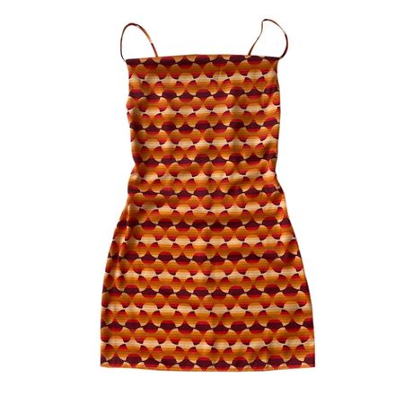 Urban Outfitters Red and Orange Dress | Depop