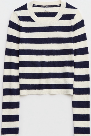aerie blue stripe sweater