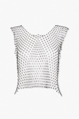 Beadnet Crop Top Body Chain | Forever 21