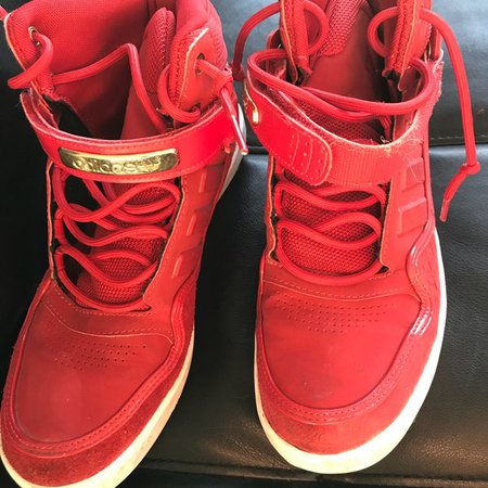 67% off adidas Shoes Red High Top Sneakers | Poshmark