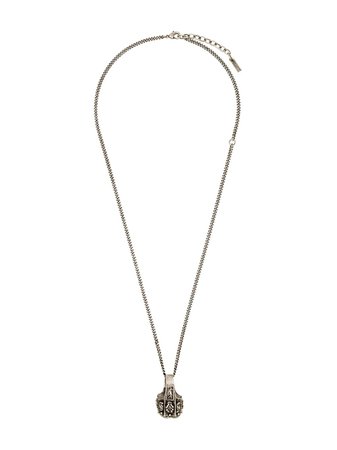 Saint Laurent Turquoise Ring Pendant Necklace | Farfetch.com