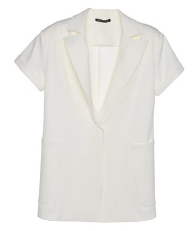 CKontova White Short Sleeve Jacket < CKontova List | aesthet.com