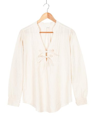 FONOTT peasant blouse white shirt