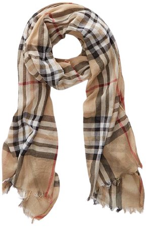 lightweight Burberry scarf