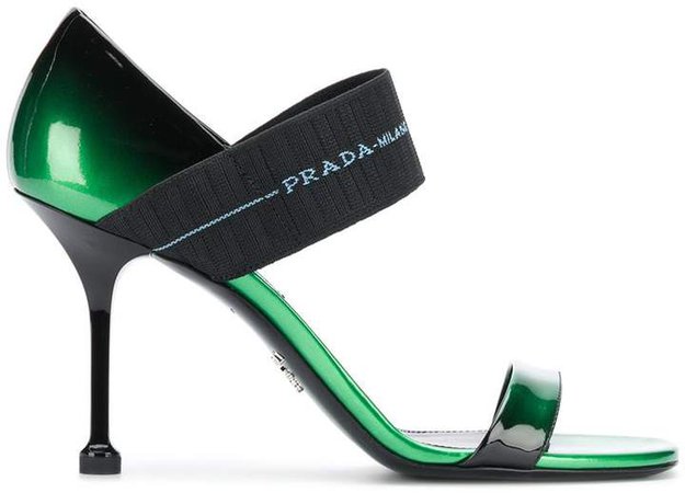 gradient logo strap sandals