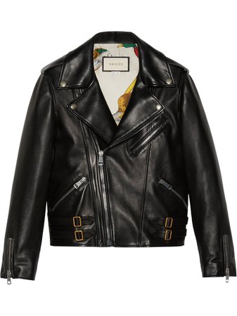 Gucci Plongé Leather Biker Jacket - Farfetch