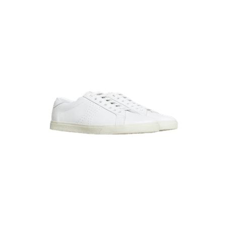 CELINE TRIOMPHE LOW LACE UP SNEAKER IN CALFSKIN WHITE