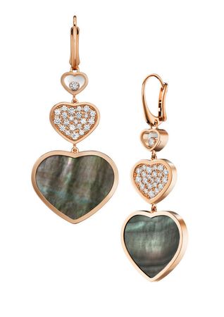 chopard gold heart earrings - Google Search