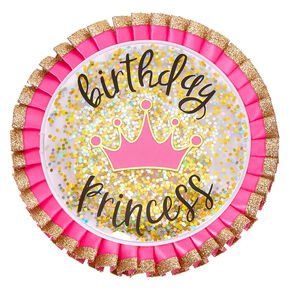 Birthday Princess Confetti Button | Claire's US