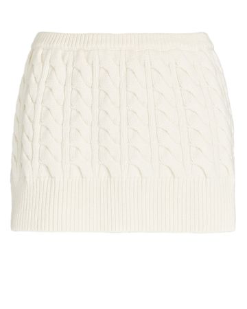 Christopher Esber Micro Mini Skirt In Ivory | INTERMIX®